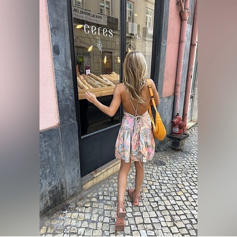 NWOT Free People Deserted Island Mini Dress size small - Picture 2 of 8